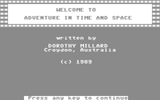 Adventure in Time and Space