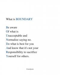 Boundaries