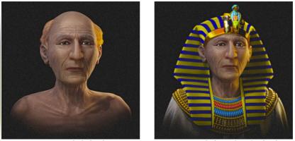 Recreated the face of Pharaoh Ramses II at 90