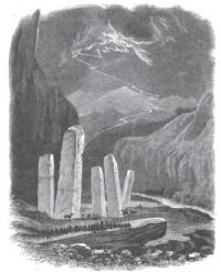 Megaliths from Siberia drawn by Thomas Witlam Atkinson.