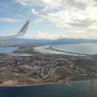 Cagliari from the airplane