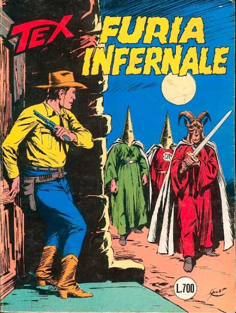 Tex Nr. 249: Furia infernale front cover (Italian).