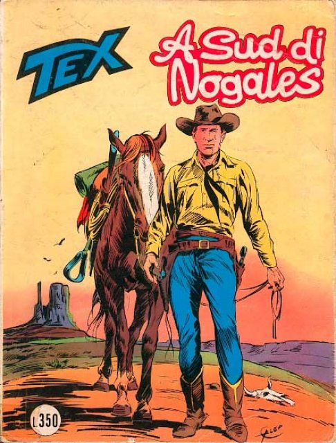 Tex Nr. 199: A sud di Nogales front cover (Italian).