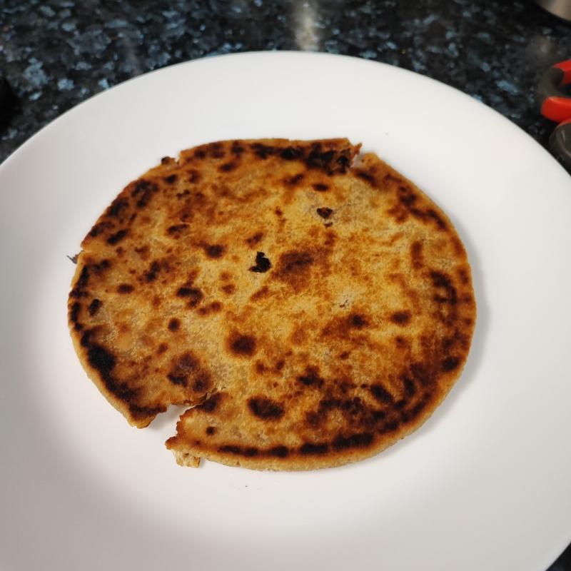 Paratha on the pan