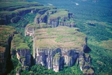 Aerial view of the Chiribiquete National Park