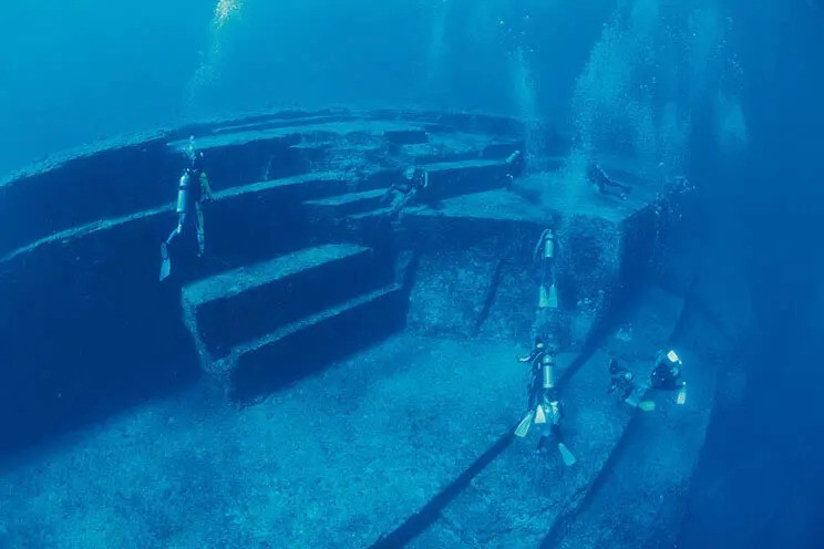 The Yonaguni artificial submerged structure is located in the Yellow Sea, not far from Okinawa. It i