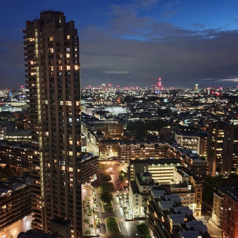 London at dusk