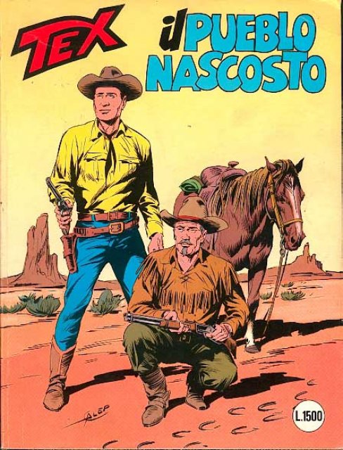 Tex Nr. 322: Il pueblo nascosto front cover (Italian).