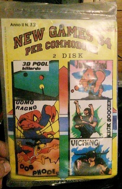 Neapolitan newsstand collections of Commodore 64 games on Floppy Disk