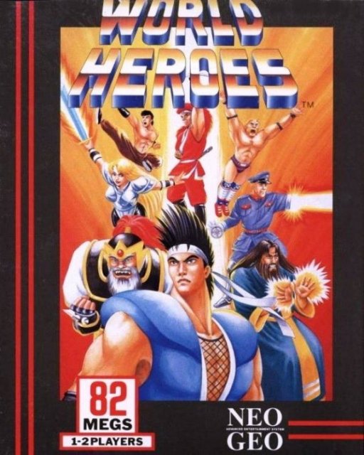 World Heroes NeoGeo cover.