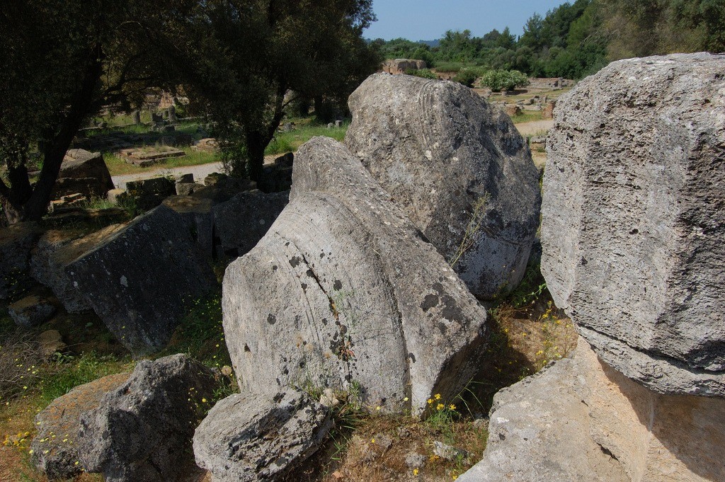 The statue of Zeus at Olympia