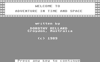 Adventure in Time and Space