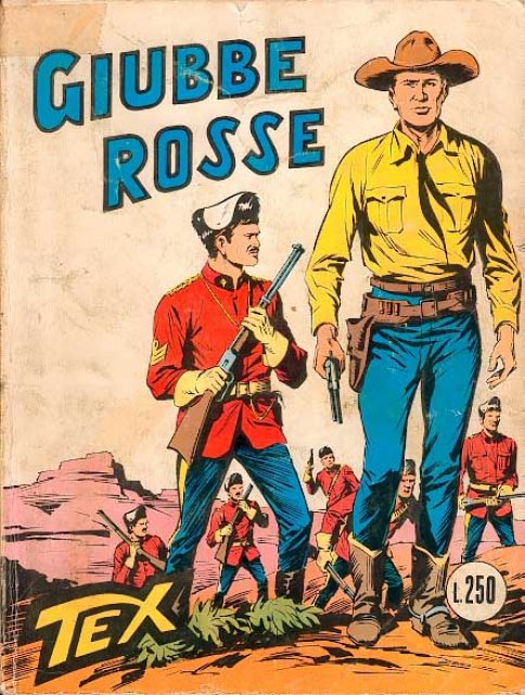 Tex Nr. 124: Giubbe Rosse front cover (Italian).