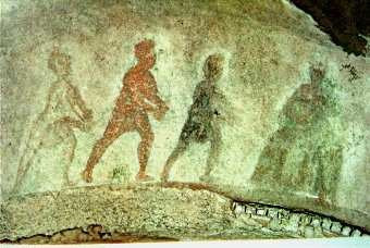 Figure 2 - The Magi in the Catacombs of Santa Priscilla in Rome (Italy).