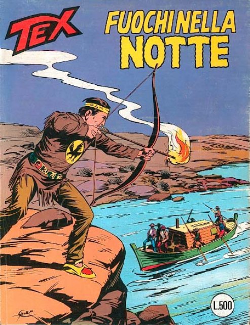 Tex Nr. 235: Fuochi nella notte front cover (Italian).