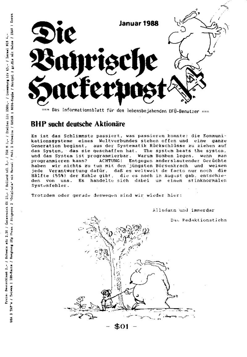 Die Bayrische Hackerpost #12 - page 1