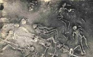 The radioactive skeletons of Mohenjo-Daro were found piled up, as if killed suddenly. This was diffe