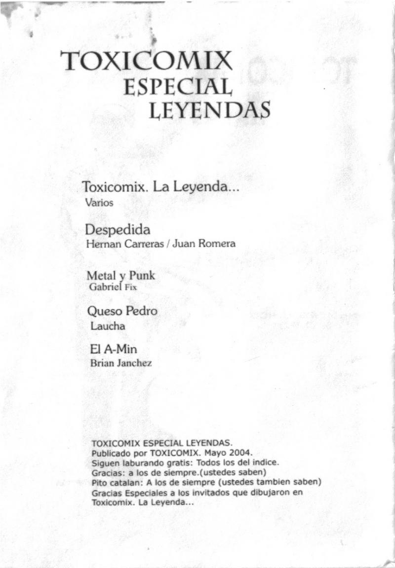 Toxicomix Especial Leyendas