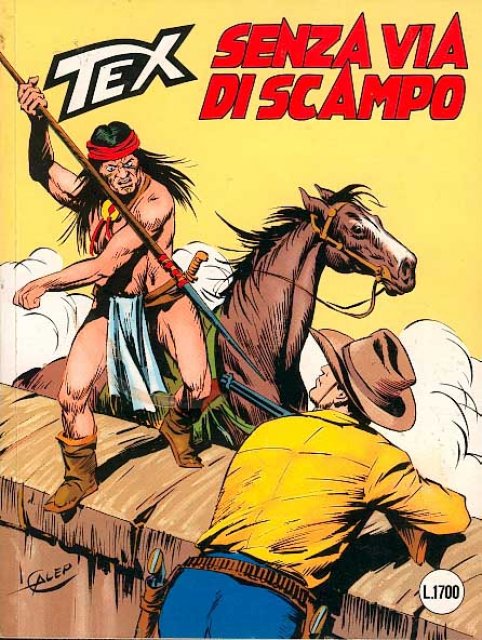 Tex Nr. 340: Senza via di scampo front cover (Italian).