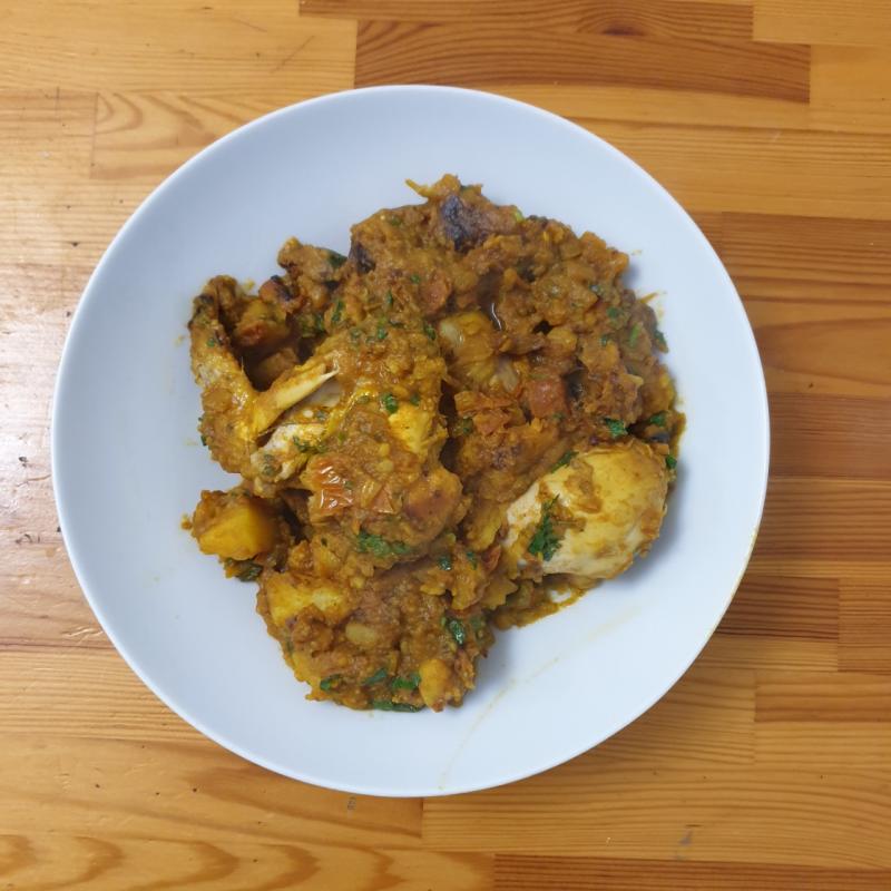 My first chicken masala