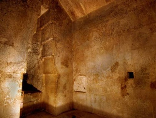 The false trapezoidal door inside the Queen's Chamber in the Great Pyramid: for some scholars, it co