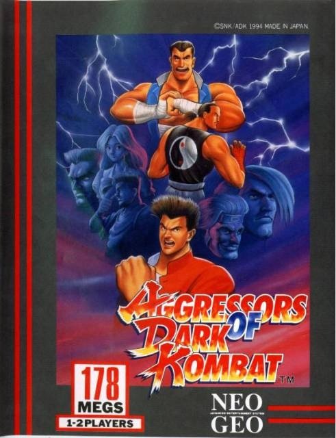 Aggressors of Dark Kombat NeoGeo cover.