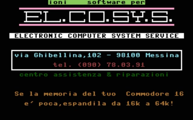 Sicilian edizioni Trinacria tapes for Commodore 64