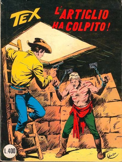 Tex Nr. 174: L'artiglio ha colpito! front cover (Italian).