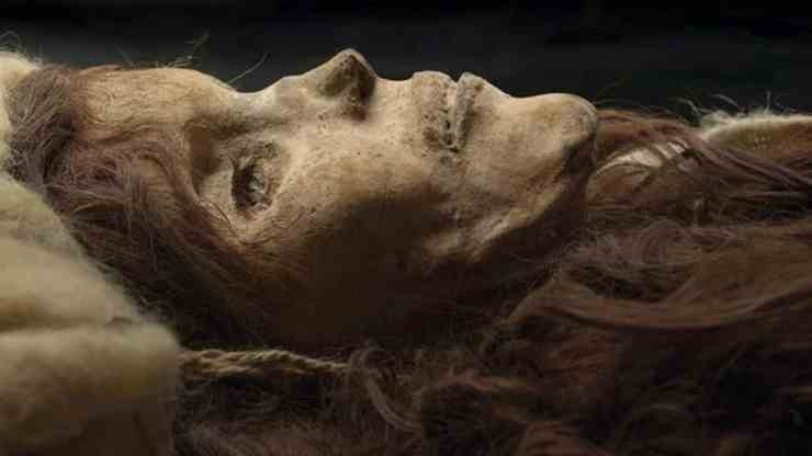 The famous Venus of Loulan : a woman of about 35-40 years old, still in excellent condition.