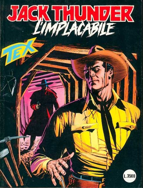 Tex Nr. 465: Jack Thunder l'implacabile front cover (Italian).