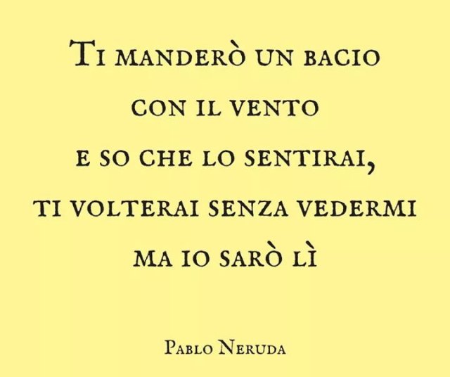 Ti manderò un bacio con il vento