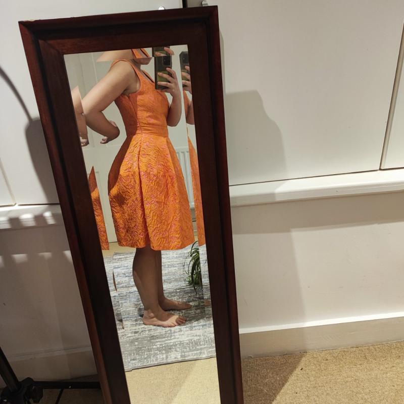 Pinko Summertime Dress Orange and Pink