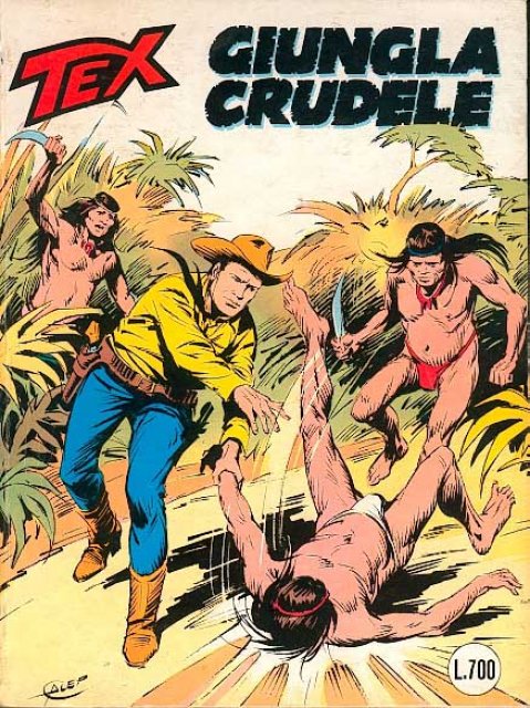 Tex Nr. 251: Giungla crudele front cover (Italian).