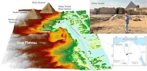 Discovered Nile's branch that leaded to the Pyramid's construction site