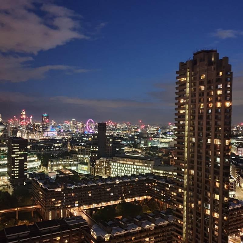 London at dusk