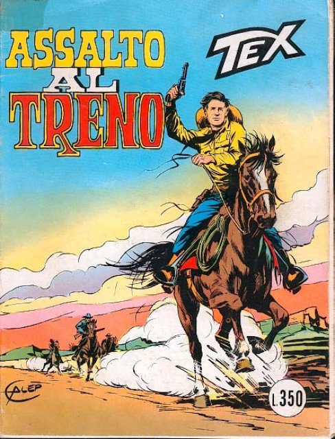 Tex Nr. 179: Assalto al treno front cover (Italian).