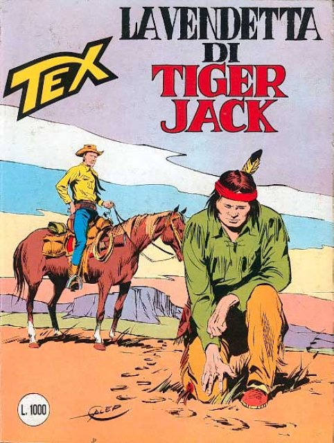 Tex Nr. 289: La vendetta di Tiger Jack front cover (Italian).