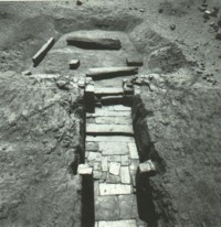 Fig 6: The monolithic steles in front of the entrance to the monument