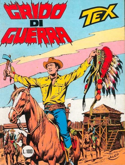 Tex Nr. 288: Grido di guerra front cover (Italian).