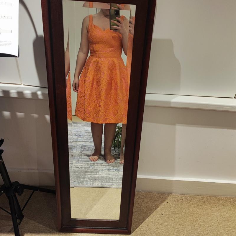 Pinko Summertime Dress Orange and Pink