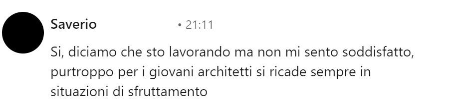 VideoRisposta_ Purtroppo per i giovani architetti si ricade sempre nelle situaz