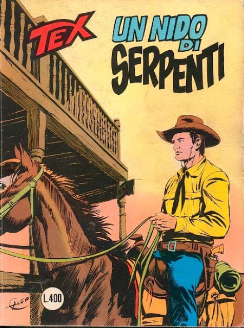 Tex Nr. 208: Un nido di serpenti front cover (Italian).