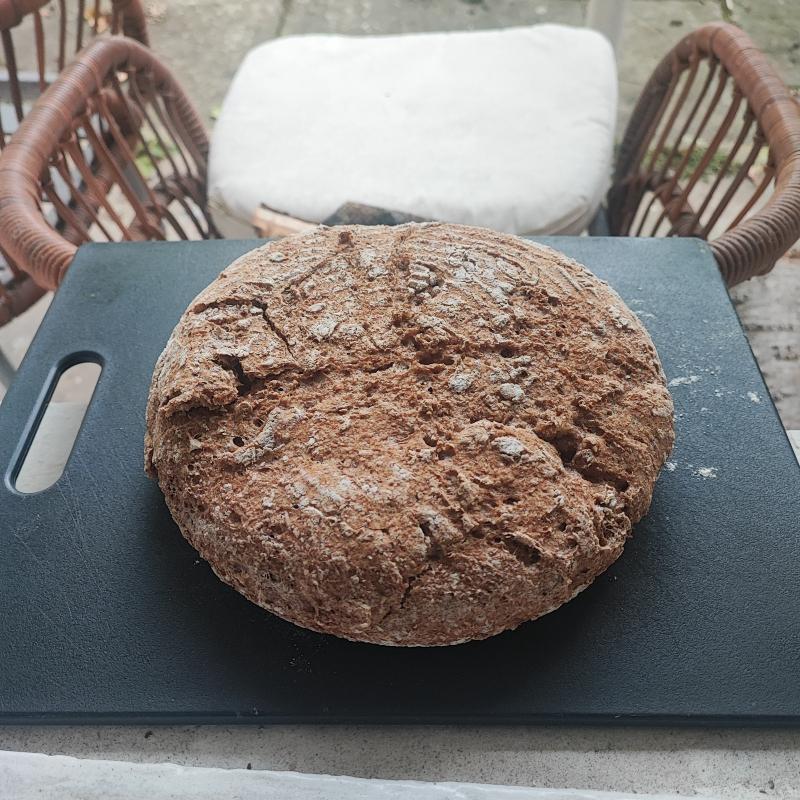 Yesterday I made my first bread....today it taste delicious