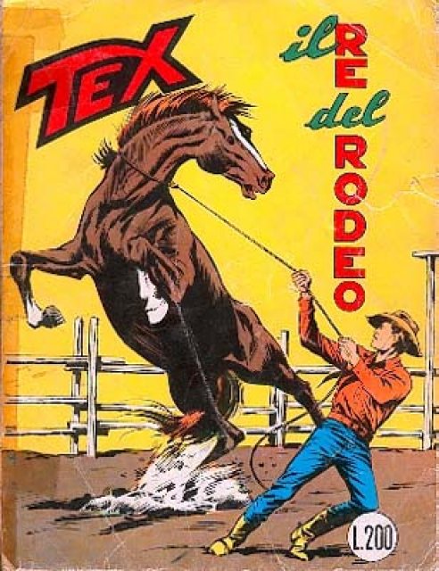 Tex Nr. 084: Il re del rodeo front cover (Italian).