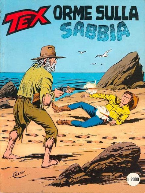 Tex Nr. 363: Orme sulla sabbia front cover (Italian).