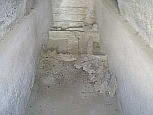 The tubs in one of the three side rooms