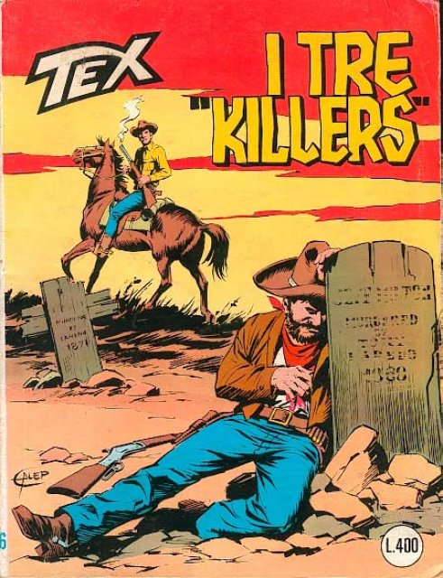 Tex Nr. 216: I tre killers front cover (Italian).