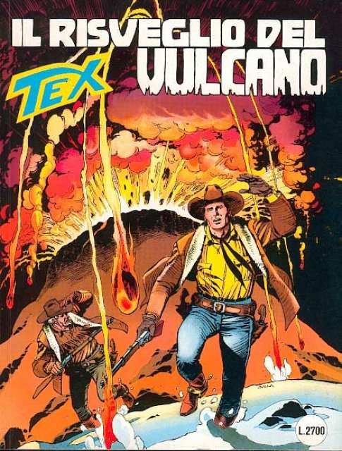 Tex Nr. 414: Il risveglio del vulcano front cover (Italian).