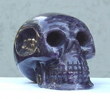 The Amethyst Skull discovered in 1915.