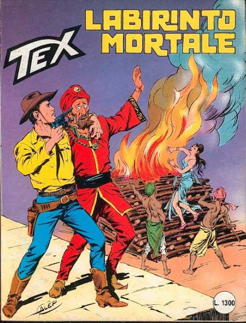 Tex Nr. 314: Labirinto mortale front cover (Italian).